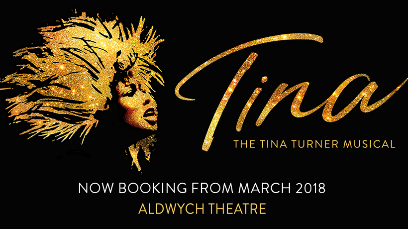 Tina Turners face in gold glitter